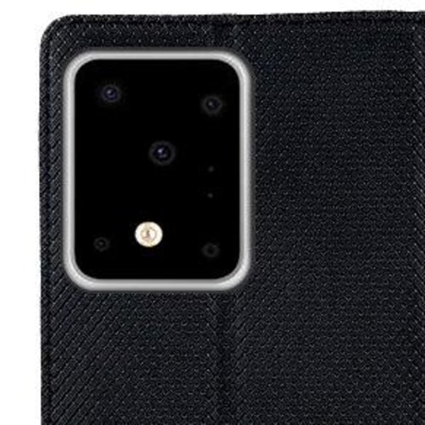 Samsung Galaxy S20 Ultra tegnebog fancy taske + håndstrop sort Black