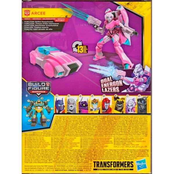 Transformers Bumblebee Cyberverse Adventures ARCEE Deluxe Class Multicolor