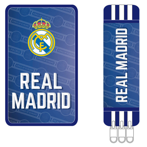 Real Madrid 43-delars Trippel Pennfodral Skolset Pennset Blue multifärg