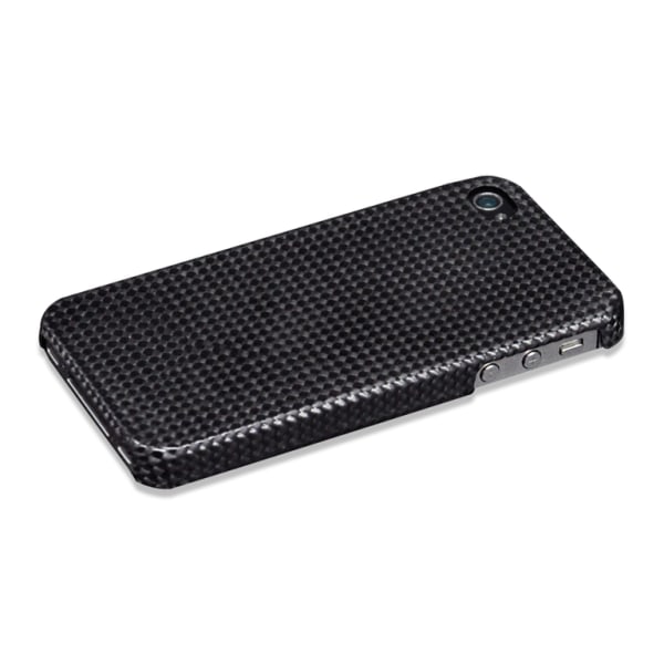 Ægte carbon fiber fiber carbon shell ultra-let iPhone 4 / 4S Titanium grey