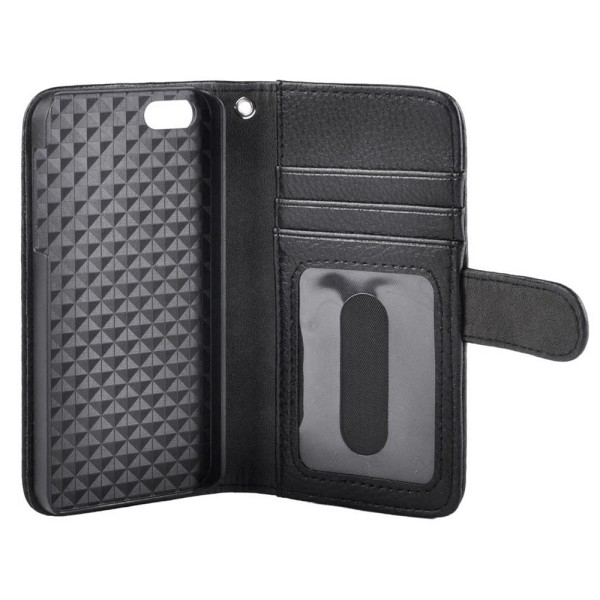 TOP Venstrehåndet tegnebog til iPhone SE / 5S, sort Black