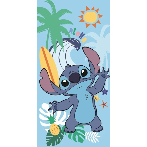 Lilo & Stitch Summer Pyyhe Rantapyyhe Kids Towel 100% Puuvilla 1 Multicolor one size