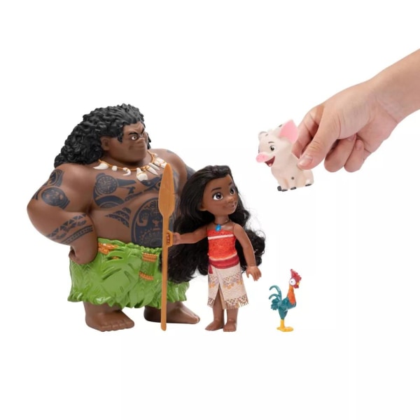 Disney Vaiana Moana Maui puolijumala-leikkisarja Figuuri 4 kpl Petite Multicolor