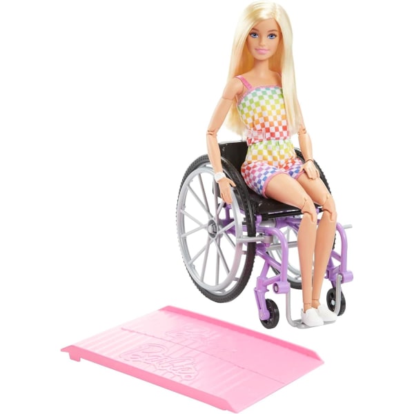 Barbie Fashionistas -nukke #194 pyörätuolilla ja rampilta Multicolor