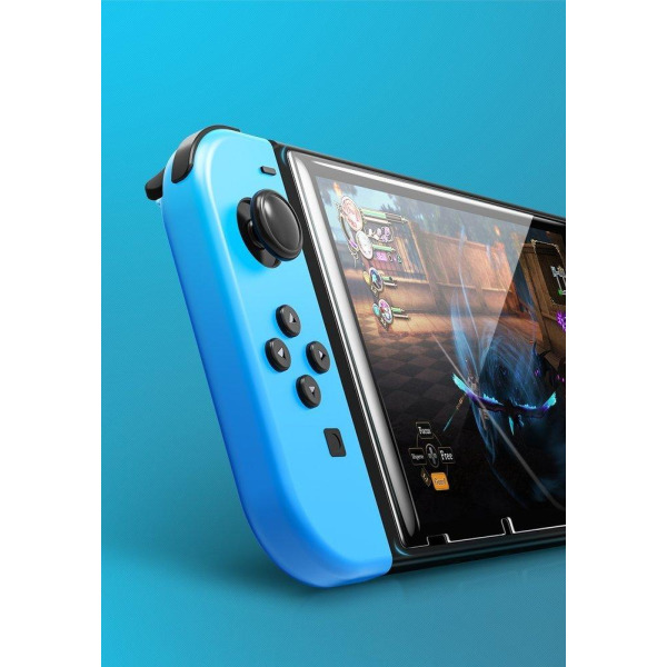 Ugreen 2-Pack herdet glass til Nintendo Switch skjermbeskytter d Transparent