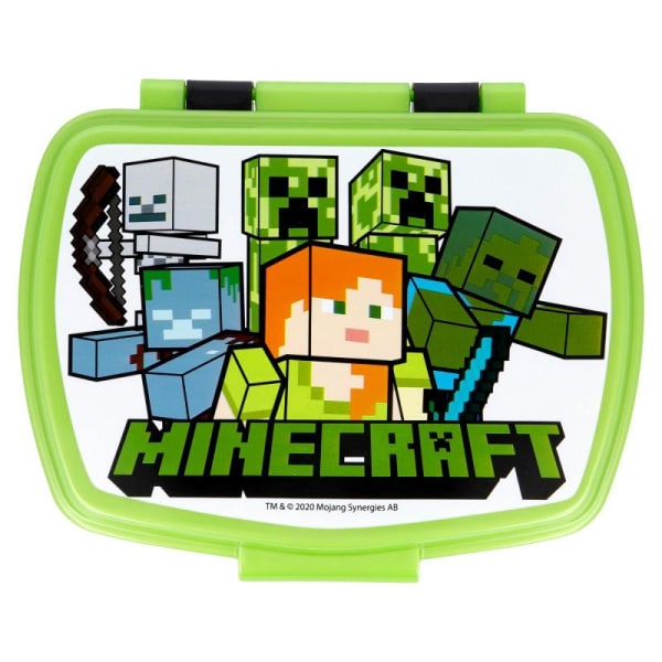 2-Pack Minecraft Creeper Steve Alex Eväsrasia & juomapullo Multicolor