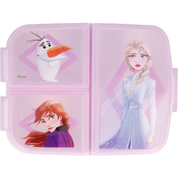 Disney Frozen II Elements Elsa Anna matboks med 3 avdelinger Multicolor