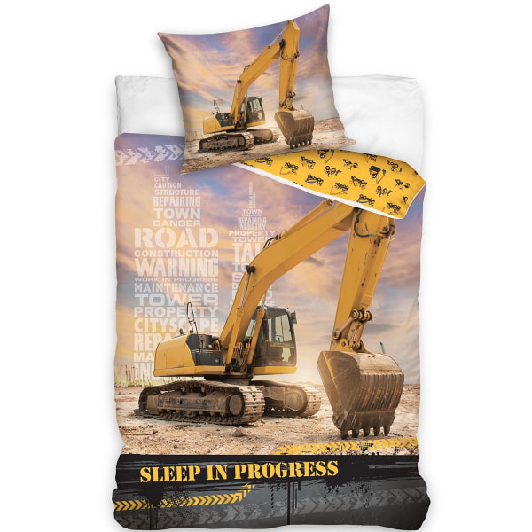 Construction Kaivinkone Sleep In Progress Bed linen Pussilakanas Multicolor one size
