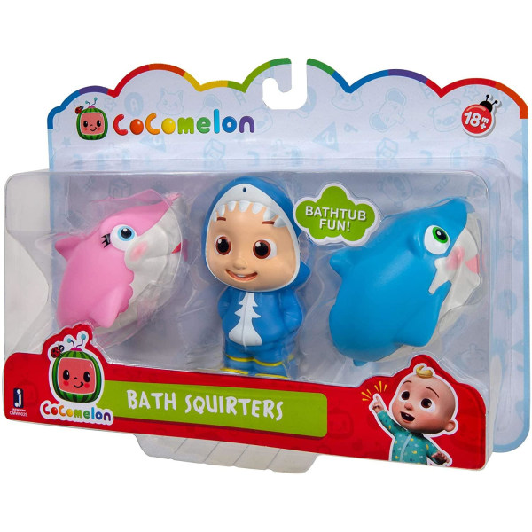 3-Pack CoComelon Bath Squirters Bath Toys Set Figurer Multicolor