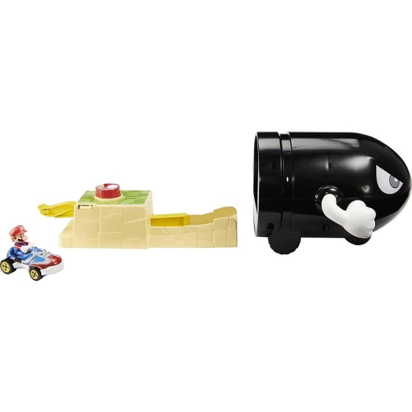 Hot Wheels Mario Kart Bullet Bill Playset Lekset multifärg
