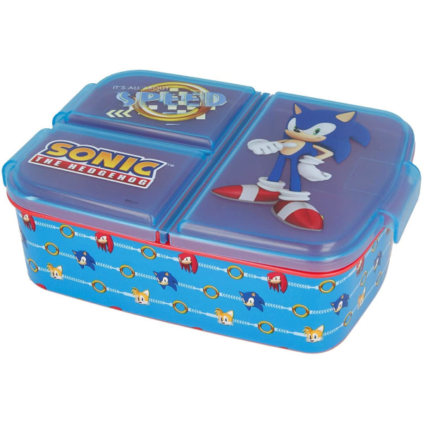 Sonic The Hedgehog Speed Madkasse Med 3 rum Multicolor one size