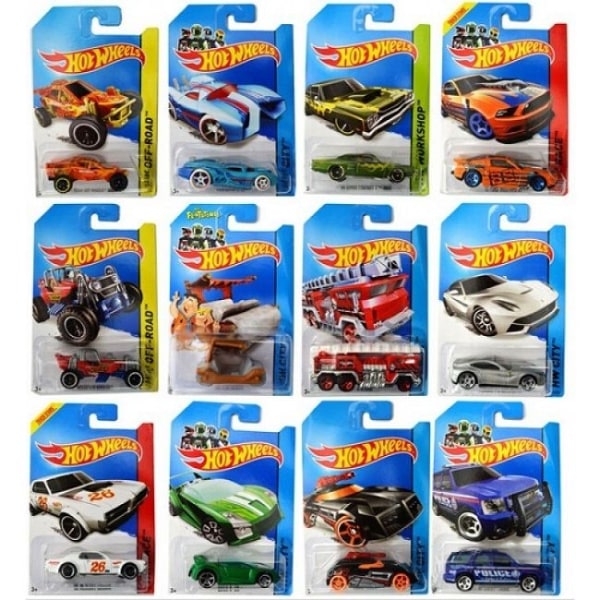 3-pack Hot Wheels biler / køretøjer i metal Multicolor