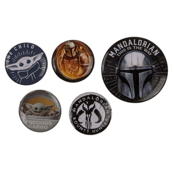 Star Wars The Mandalorian Badge Pack Knappar 5st multifärg