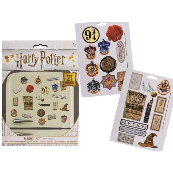 Harry Potter Set Jääkaappimagneetit 21kpl Multicolor one size
