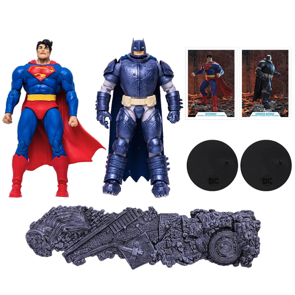 2-Pack McFarlane Toys DC Multiverse Superman VS Armored Batman A Multicolor