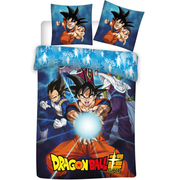 Dragon Ball Z Super Team Sengetøy Dynetrekk 140x200+63x63cm Multicolor