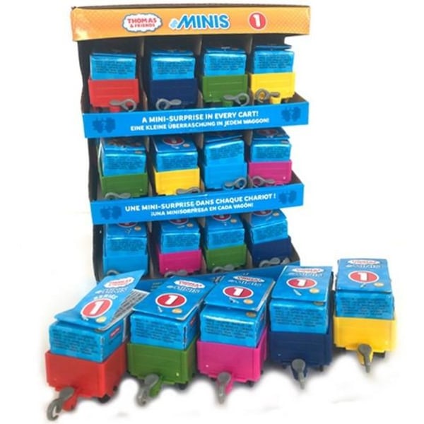 4-Pakning Thomas & Friends Minis Blind Cart med lokomotiv Collec Multicolor