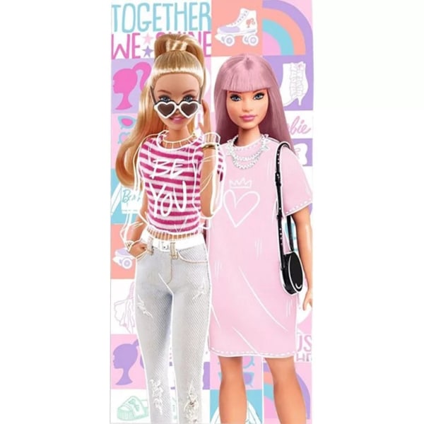 Barbie Together barn badehåndkle 140x70cm MultiColor