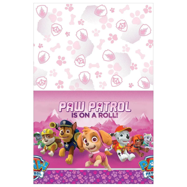 Paw Patrol GIRL Borddug Dug 137x243cm Lyserød Pink