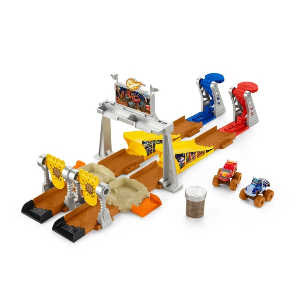 Blaze And the Monster Machines Mud Pit Race Track Playset 2pcs B multifärg one size