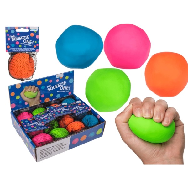 12-Pack Kläm Och Formbar Stressboll Stress Relax Fidget Neon Färger multifärg