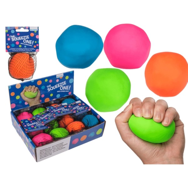 12-pack klem og strekkbar stressballfidget Multicolor