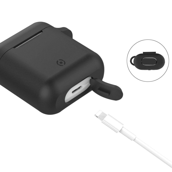 Airpod Silicone Case + Headphones Straps & Wrist Strap Apple Whi Black