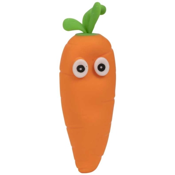 Stress Crazy Carrot! Gulerod! Clamp og formbar Stress Ball Orange