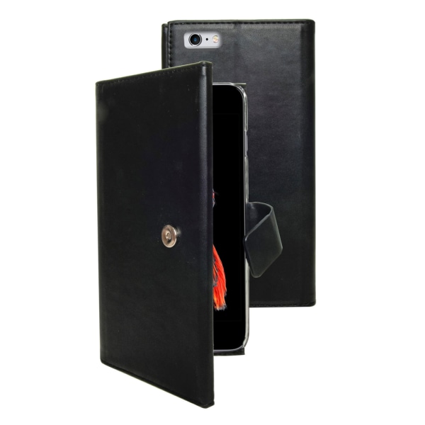 Muvit tegnebog etui Magnet tegnebog 6stk Kort iPhone 6 / 6S Black