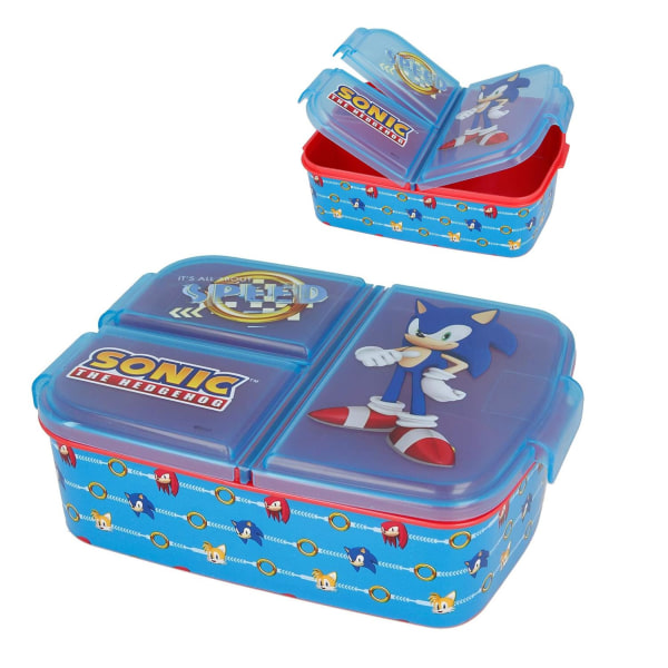 Sonic The Hedgehog Speed Lounaslaatikko, jossa 3 lokeroa Multicolor one size