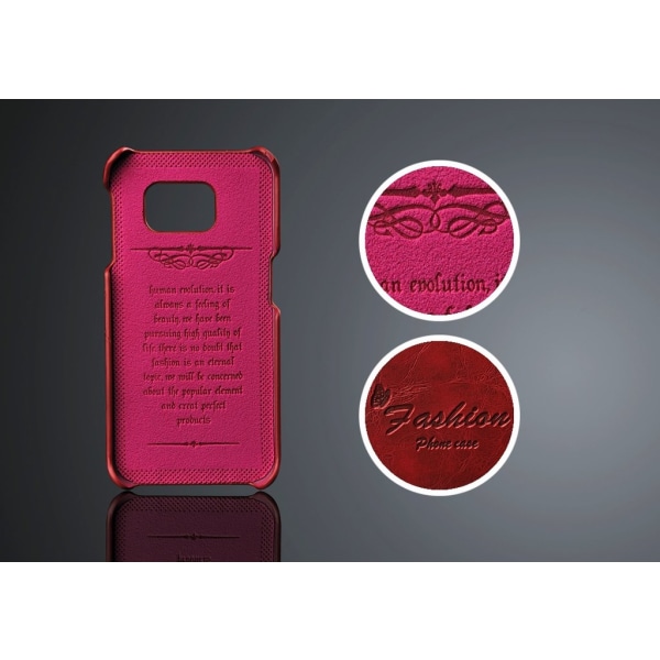Plånboksfodral Til Samsung Galaxy S6 Edge Med 2st Korthållare Wine red