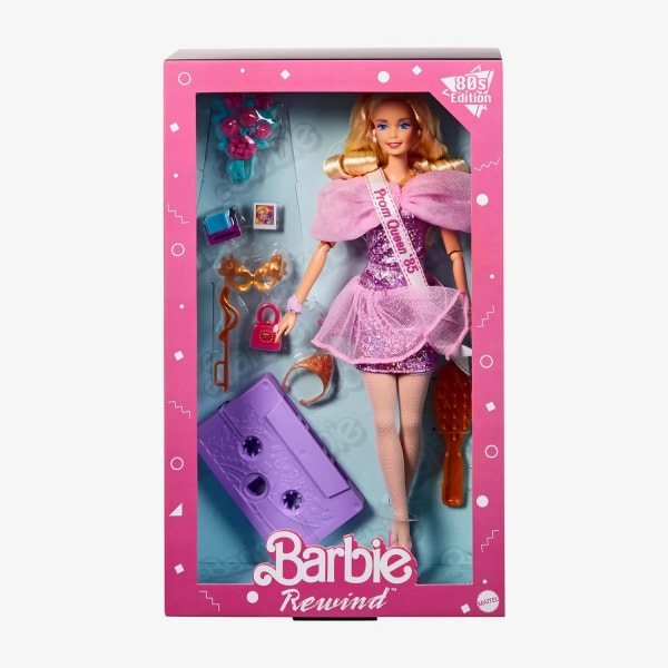 Barbie Rewind Doll - 80s Prom Night HJX20 Dukke Multicolor