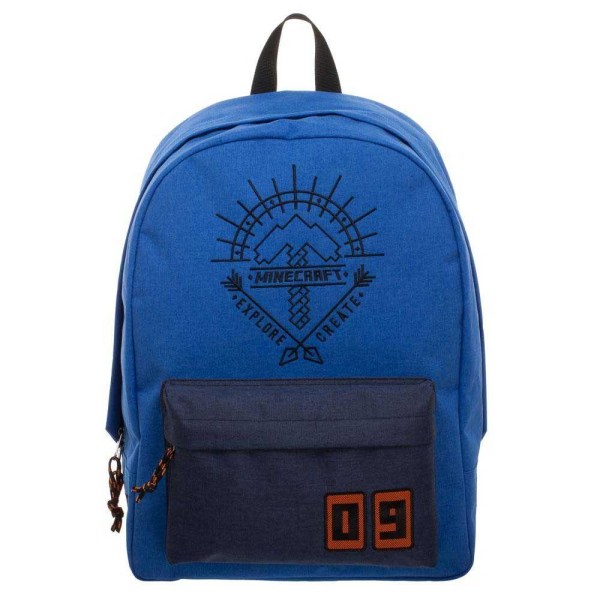 Minecraft Explore Create Backpack School Bag Reppu Laukku Blue 4 Blue one size