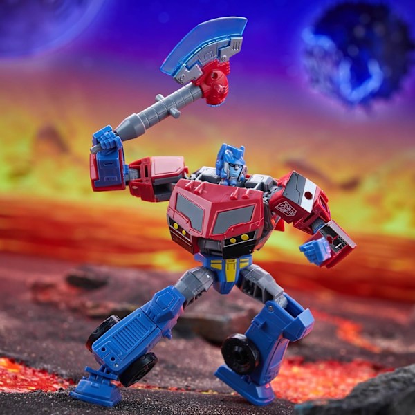 Transformers Generations Legacy United Animated Universe Optimus Prime Voyager Class Action Figure multifärg