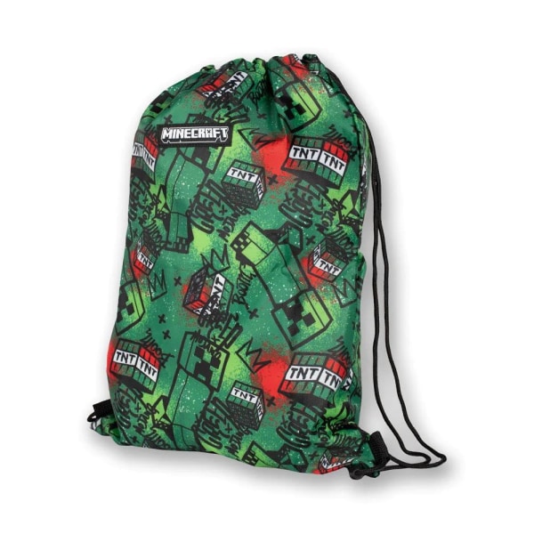 2-Pack Minecraft TNT Sketch Creeper Premium Gym Pouch Bag Skopos Multicolor