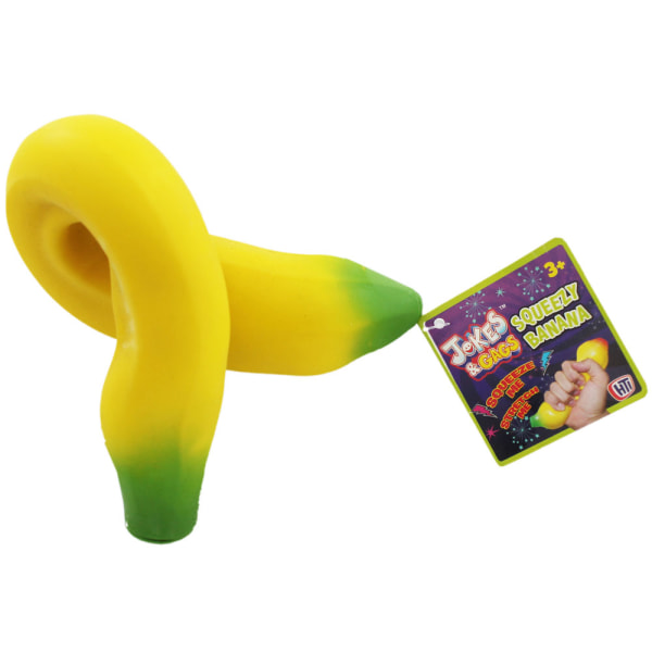 SQUEEZE OG STRETCHABLE STRESS BANANA! PRANK MORO Yellow