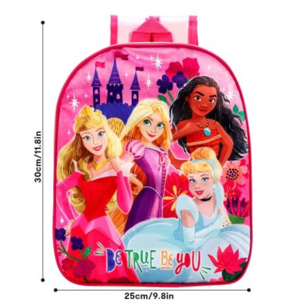 Disney Princess Characters Be True Be You Junior Skolryggsäck 30x25x10cm multifärg one size