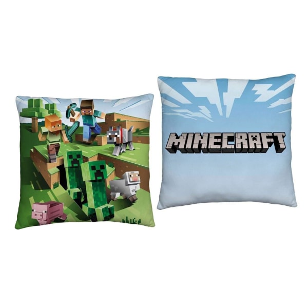 Minecraft Kudde Dubbelmotiv Vändbar, Farm , Kuddar Grön