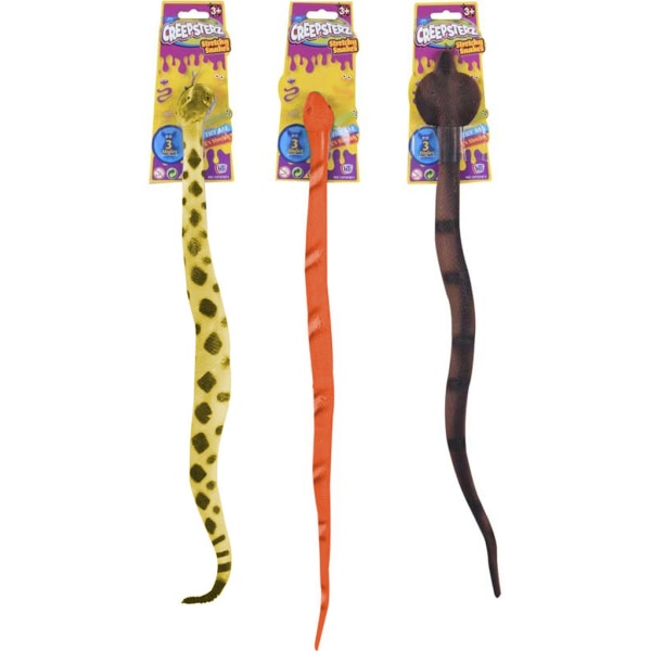 Giant Stretchy Snakes 23 "(58cm) Stress Prank Fun Play Multicolor