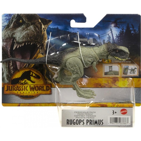 Jurassic World Ferocious Pack Rugops Primus Dinosaur Action Figu Multicolor