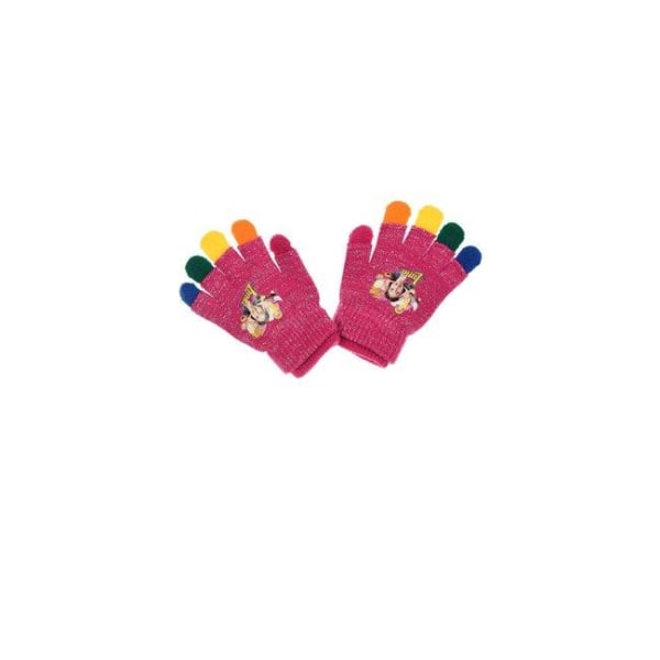 4-Pairs Disney Soy Luna Rainbow Gloves Lasten Lapaset One Size Pink one size