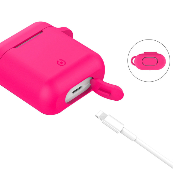 Airpod Silicone Case + Headphones Straps & Wrist Strap Apple Whi Pink