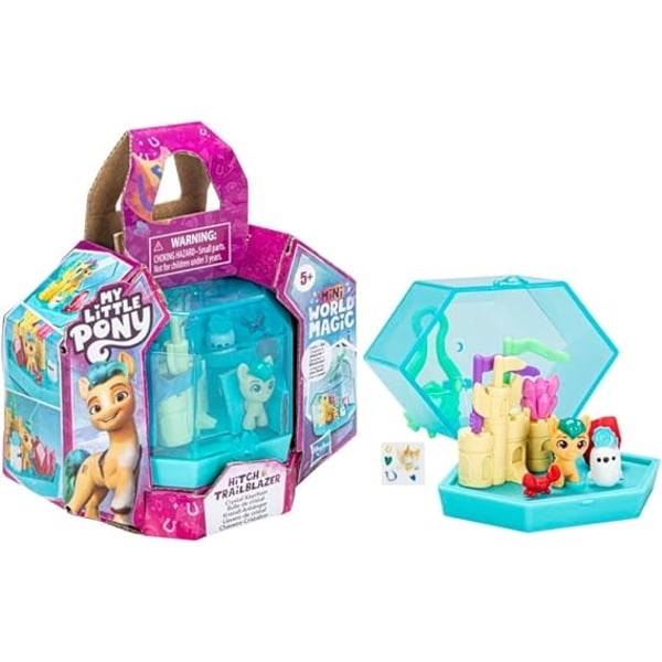 Kolmen pakkauksen My Little Pony Mini World Magic Crystal -avainnippu -leikkisarja Multicolor