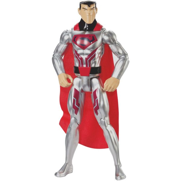 DC Comics Justice League Superman Stålmannen Steel Suit Actionfi Silver one size