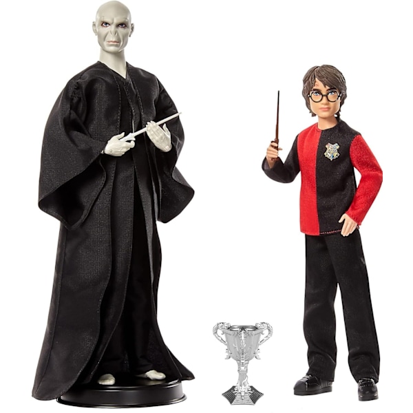 2-Pack Harry Potter & Lord Voldemort Dockor Figure multifärg