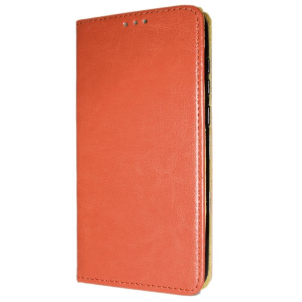 Genuine Leather Book Slim Samsung Galaxy A10e Nahkakotelo Lompak Brown
