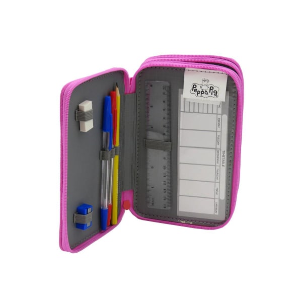 Peppa Pig Gurli Gris Perfect Day 40-delt Pen Box Triple Schooled Multicolor one size