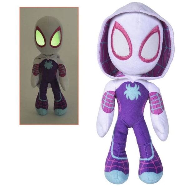 Marvel Spiderman Spidey Ghost-Spider Glow Soft Plush Toy Pehmole Multicolor