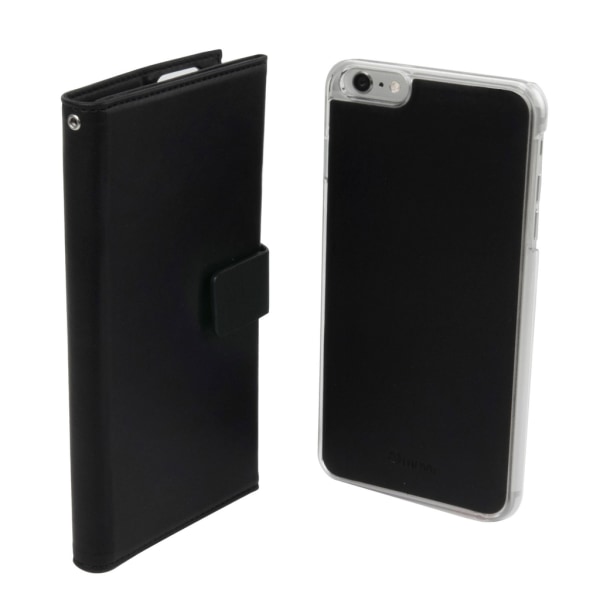 Muvit Plånboksfodral Magnet Wallet 6st Kort iPhone 6/6S Svart