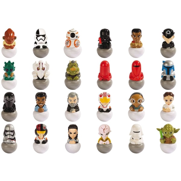 18-Pack Disney Star Wars Rollinz 2.0 Figures Collectible Figurer multifärg